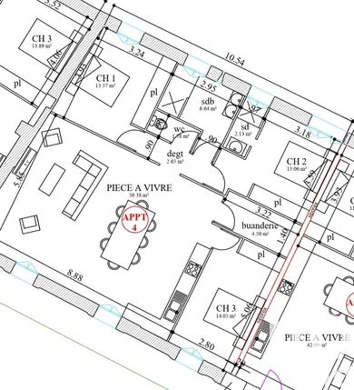 Appartement à Nîmes (30900)