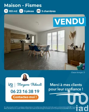 Maison à Fismes (51170)