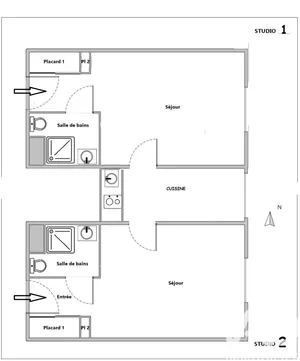 Studio in Rouen (76100)