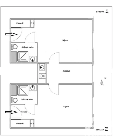 Studio in Rouen (76100)