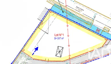 Terrain à bâtir à Chantemerle-les-Blés (26600)