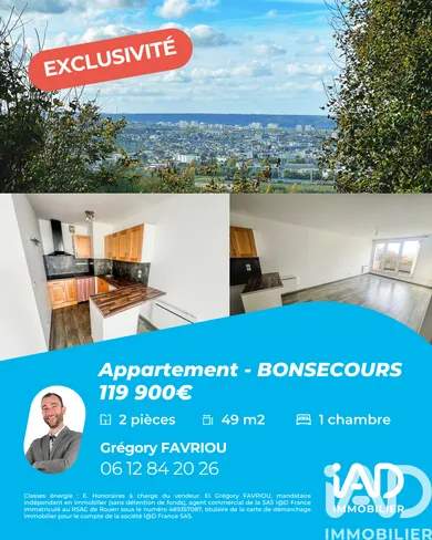 Appartement à Bonsecours (76240)