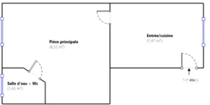 Studio at Paris (75017)