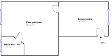 Studio in Paris (75017)