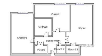 Appartement à Villeurbanne (69100)