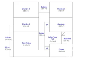 Appartement à Nantes (44300)