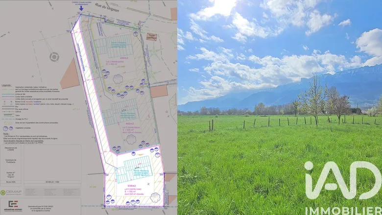 Terrain 540 m² · à Pontcharra · 110 000 €
