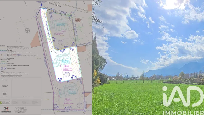 Terrain 492 m² · à Pontcharra · 90 000 €