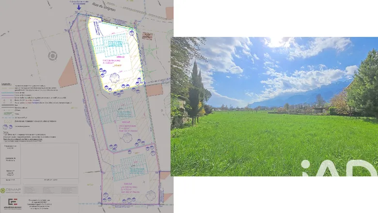 Terrain 496 m² · à Pontcharra · 85 000 €
