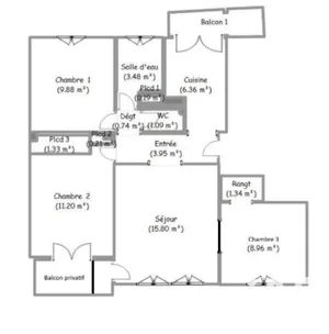 Appartement à Melun (77000)