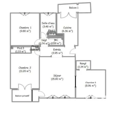 Appartement à Melun (77000)