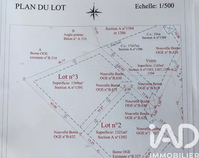 Terrain à bâtir à Razès (87640)