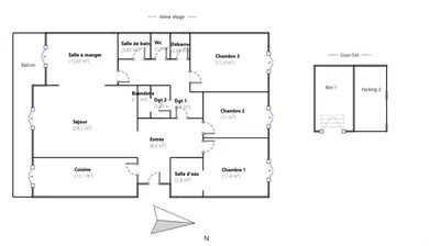 Appartement à Boulogne-Billancourt (92100)