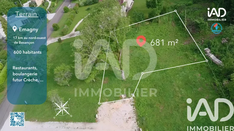 Terrain à Émagny (25170) · 79 000 €