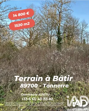 Terrain à bâtir à Tonnerre (89700)