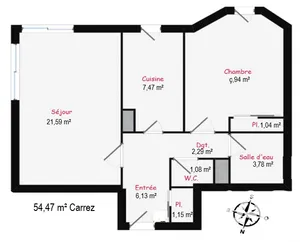 Apartment in Boulogne-Billancourt (92100)