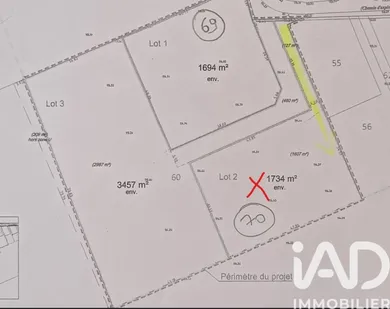 Building plot in Vaudesincourt (51600)