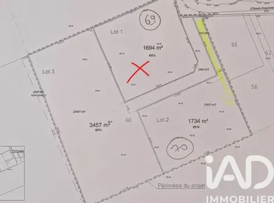 Terrain à bâtir à Vaudesincourt (51600)