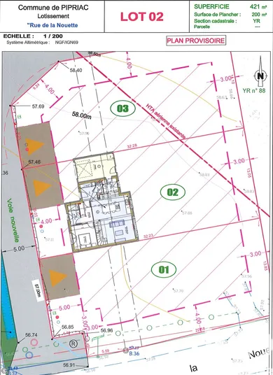 Building plot in Pipriac (35550)