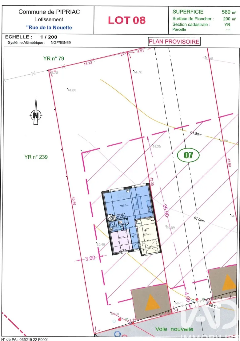 Terrain 114 m² · à Pipriac · 114 m² · 61 500 €