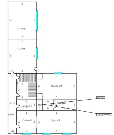 Maison de ville à Les Andelys (27700)