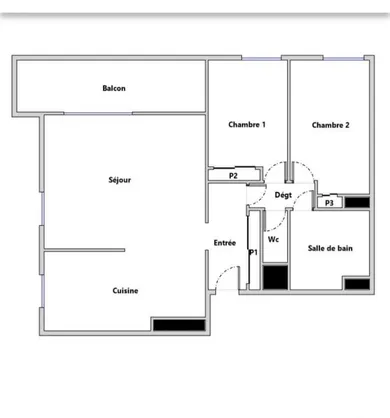 Apartment in Guyancourt (78280)