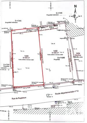 Building plot in Villiers-Saint-Georges (77560)