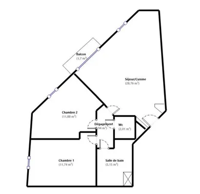 Appartement à Montfermeil (93370)