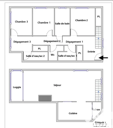 Duplex in Le Cannet (06110)