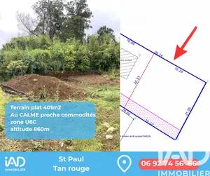 Terrain à bâtir à Saint-Paul (97435)