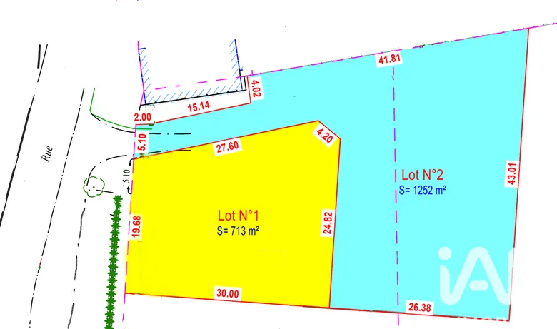 Terrain à bâtir à Marenla (62990) · 44 000 €
