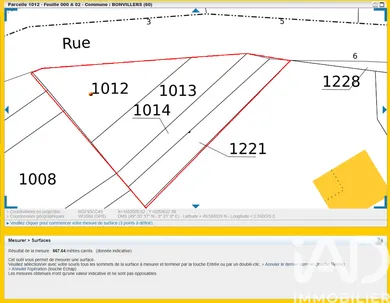 Terrain à Bonvillers (60120)