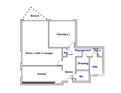Apartment in Le Chesnay (78150)