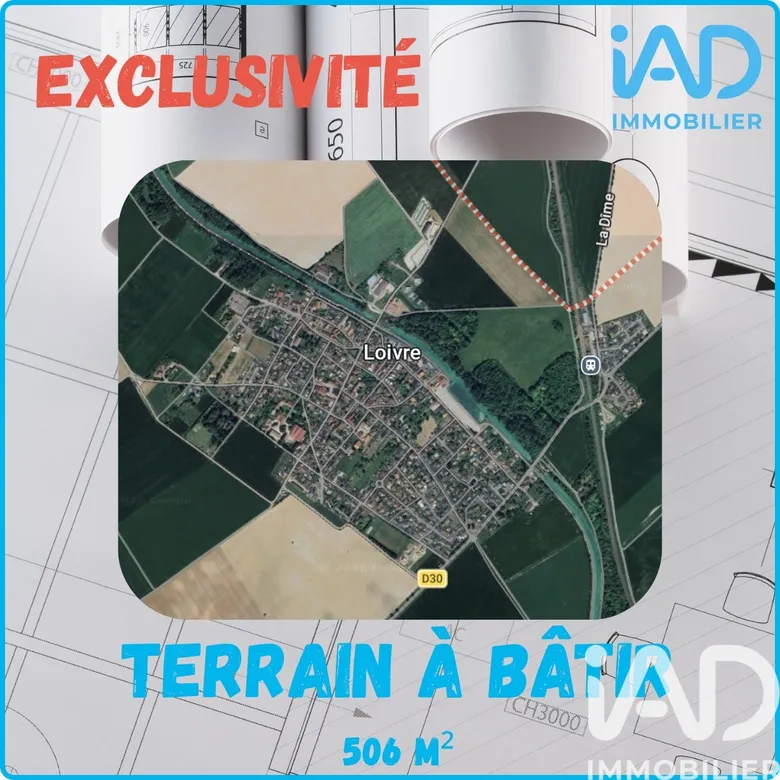 Terrain à bâtir à Loivre (51220) · 129 000 €