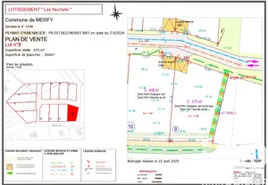 Terrain à bâtir à Merfy (51220)