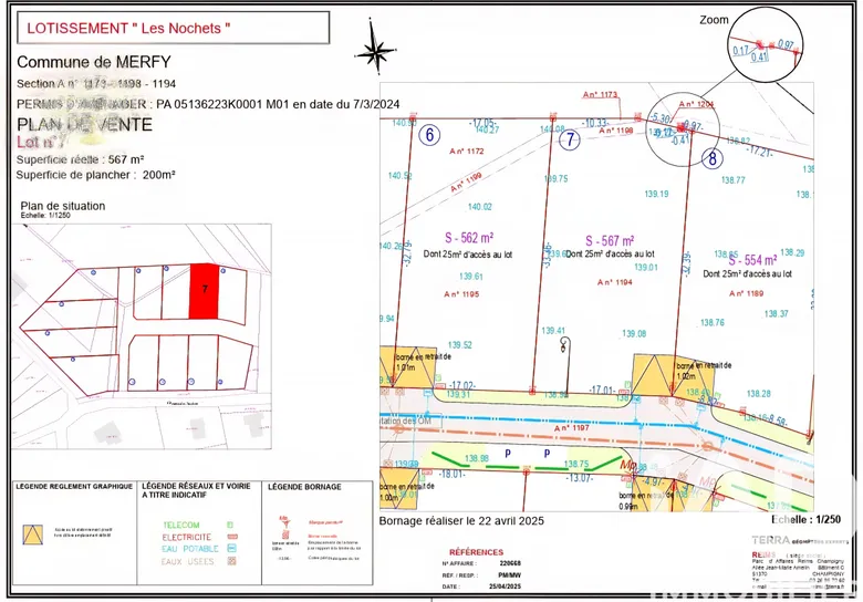 Terrain 567 m² · à Merfy · 129 740 €