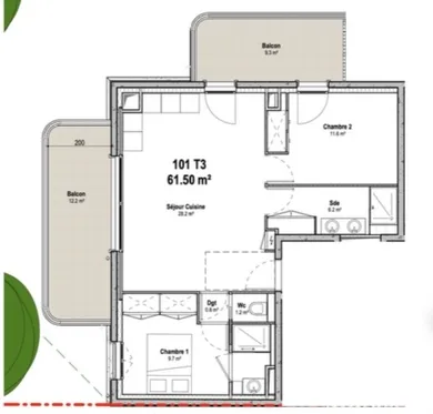 Appartement à Lyon (69003)