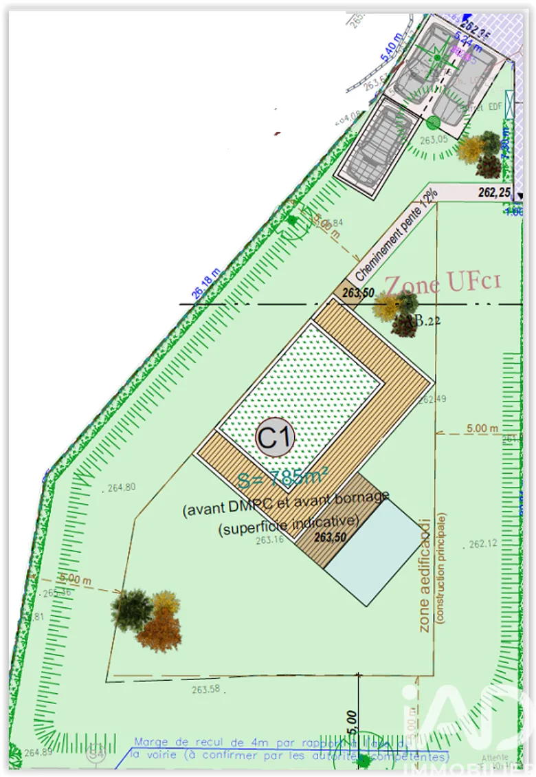 Terrain 100 m² · à La Gaude · 100 m² · 375 000 €