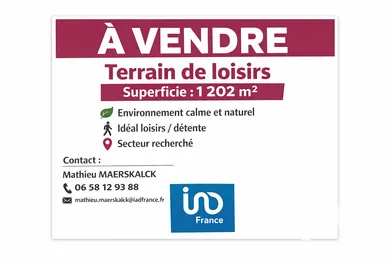 Terrain loisirs à VILLERS SUR AUTHIE (80120)