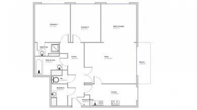 Apartment in Verneuil-sur-Seine (78480)