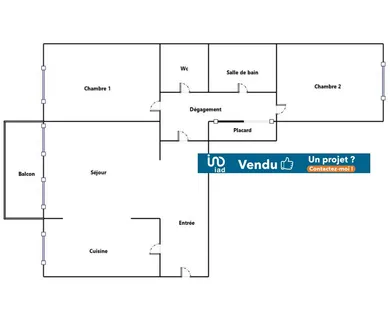 Apartment in Pantin (93500)