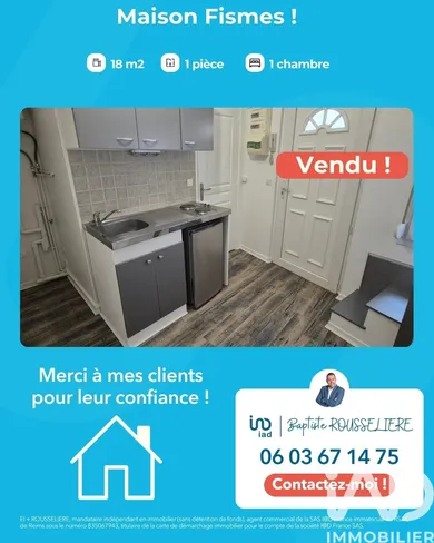 Townhouse in Fismes (51170)