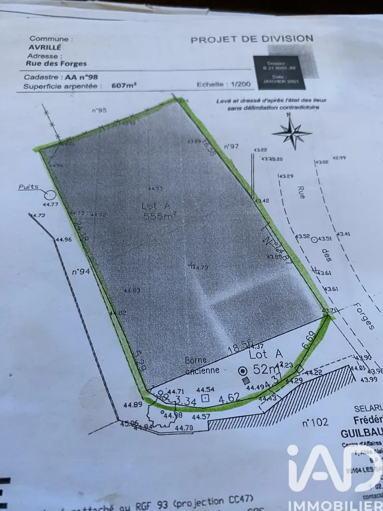 Terrain 607 m² · à Avrillé · 607 m² · 58 000 €