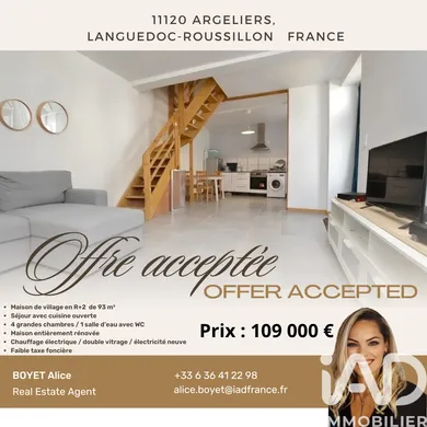 Maison de village à Argeliers (11120)