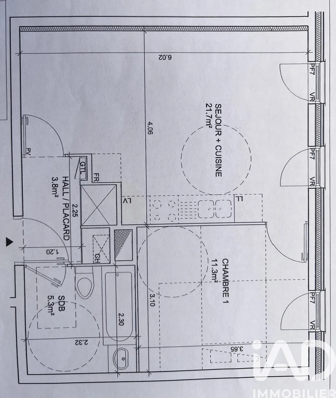 Vente appartement à Lille (59000) : appartement 2 pièces 42 m² — 5