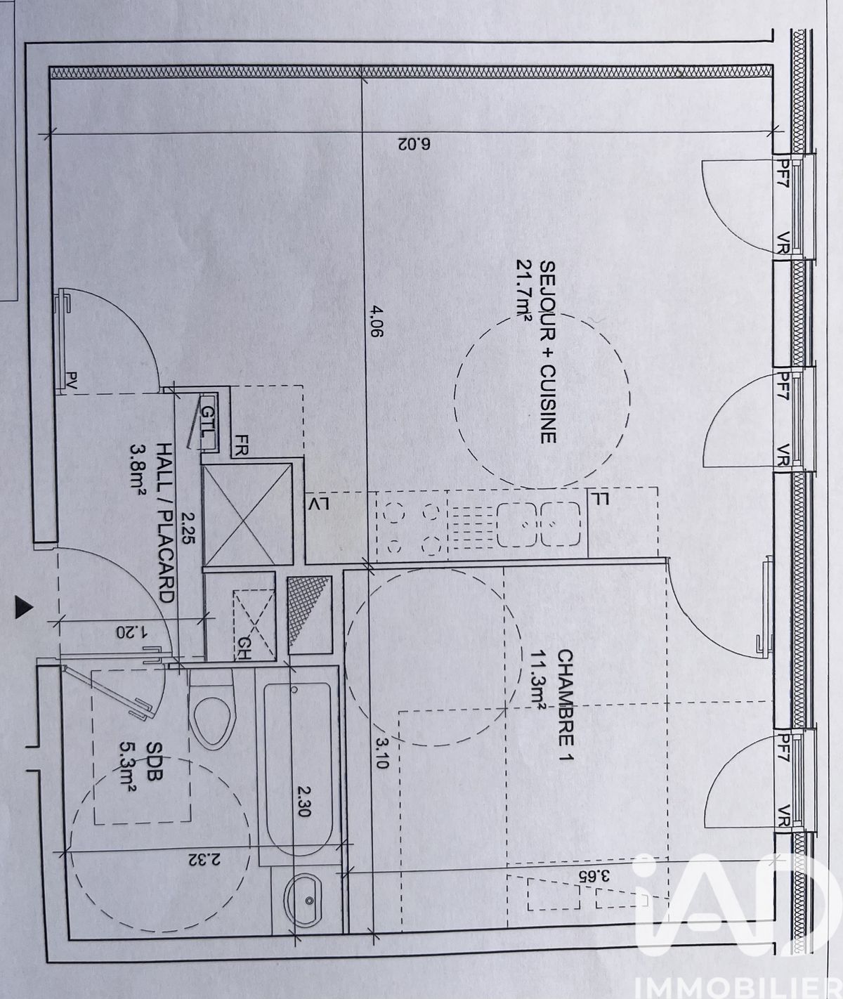 Vente appartement à Lille (59000) : appartement 2 pièces 42 m²