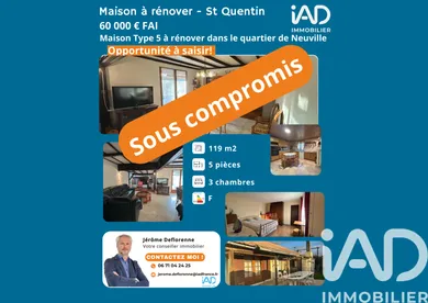 Maison à Saint-Quentin (02100)