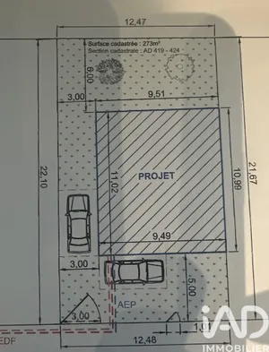 Building plot in LARCHANT (77760)