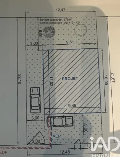Building plot in LARCHANT (77760)