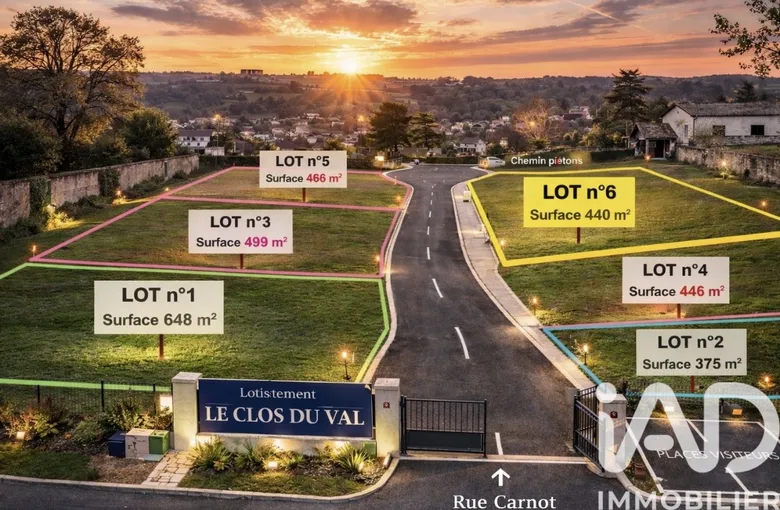 Terrain à bâtir à Virieu (38730) · 89 000 €